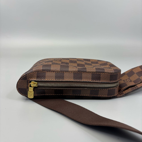 Louis Vuitton Geronimos Belt Bag Damier Ebene Brown