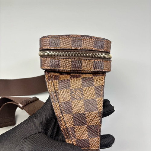 Louis Vuitton Geronimos Belt Bag Damier Ebene Brown