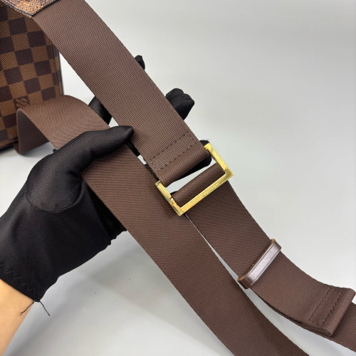 Louis Vuitton Geronimos Belt Bag Damier Ebene Brown