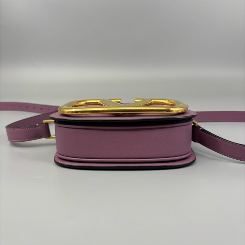 Valentino Flap Bag Smooth Calfskin Purple