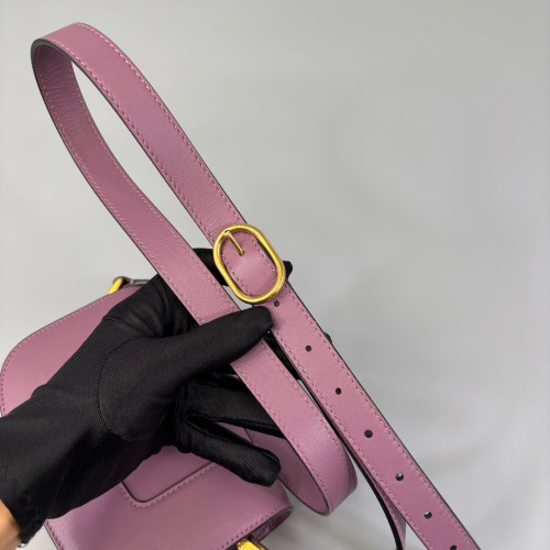 Valentino Flap Bag Smooth Calfskin Purple
