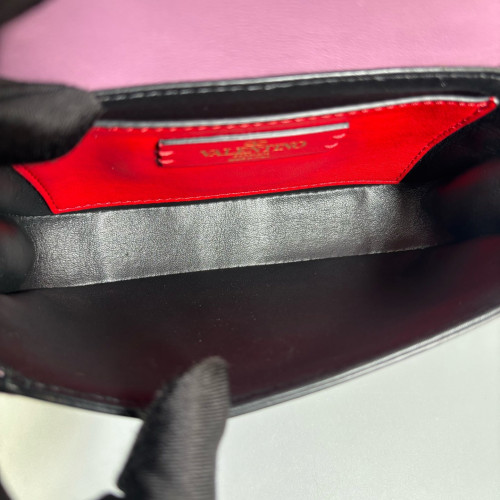 Valentino Flap Bag Smooth Calfskin Purple