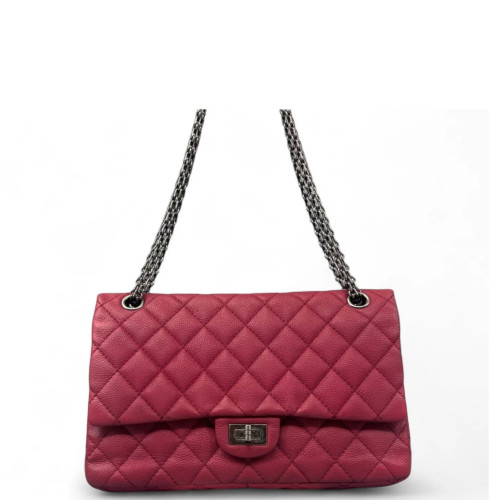 Chanel Quilted 2.55 226 Reissue Double Flap Grained Calfskin Fuchsia
