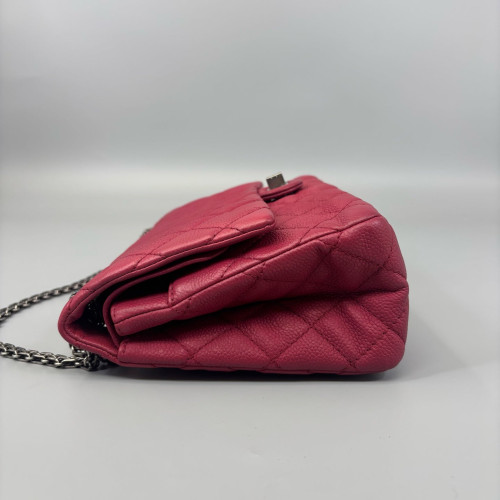 Chanel Quilted 2.55 226 Reissue Double Flap Grained Calfskin Fuchsia