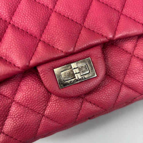 Chanel Quilted 2.55 226 Reissue Double Flap Grained Calfskin Fuchsia