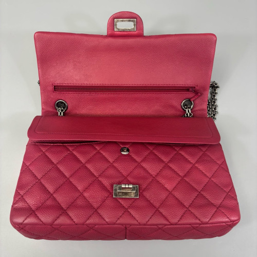 Chanel Quilted 2.55 226 Reissue Double Flap Grained Calfskin Fuchsia