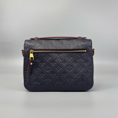 Louis Vuitton Pochette Metis Monogram Empreinte Black Red
