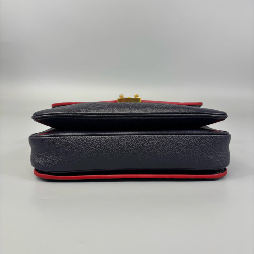 Louis Vuitton Pochette Metis Monogram Empreinte Black Red