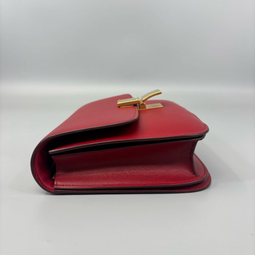 Celine Medium Classic Box Calfskin Red