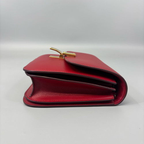 Celine Medium Classic Box Calfskin Red