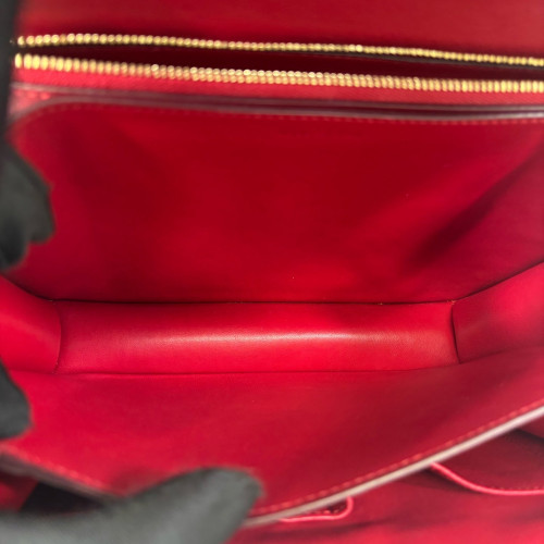 Celine Medium Classic Box Calfskin Red