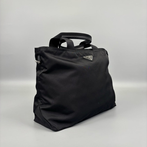 Prada Tote Bag Nylon Vela Black
