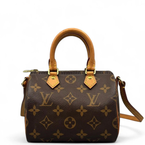 Louis Vuitton Nano Speedy Bandouliere Monogram Brown