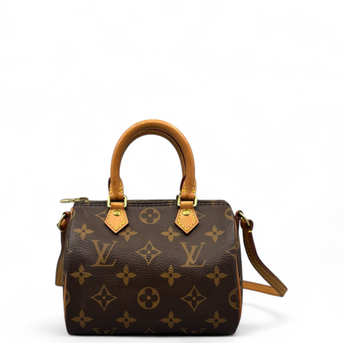 Louis Vuitton Nano Speedy Bandouliere Monogram Brown