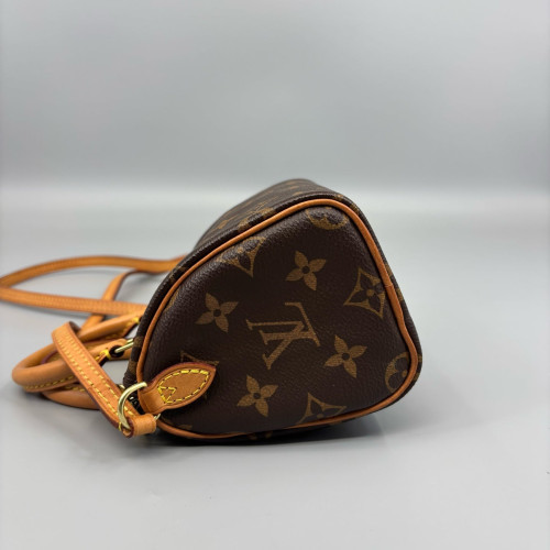 Louis Vuitton Nano Speedy Bandouliere Monogram Brown