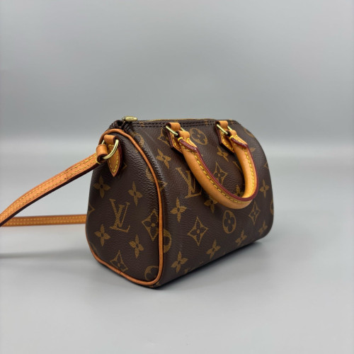 Louis Vuitton Nano Speedy Bandouliere Monogram Brown