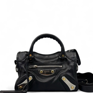 Balenciaga Mini City Calfskin Black
