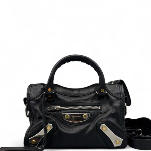Balenciaga Mini City Calfskin Black