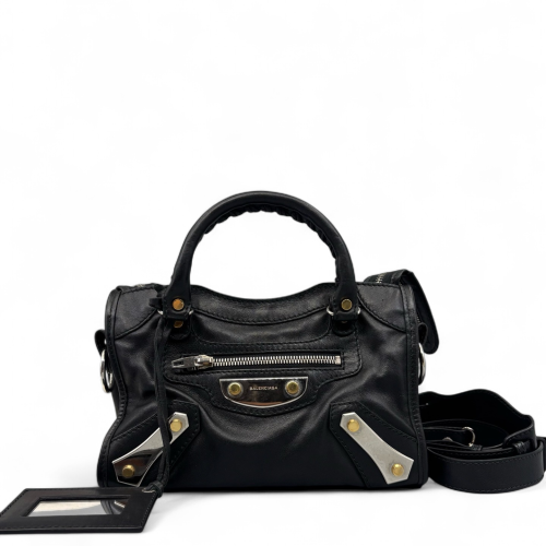 Balenciaga Mini City Calfskin Black