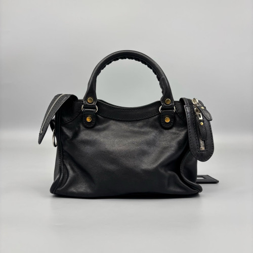 Balenciaga Mini City Calfskin Black