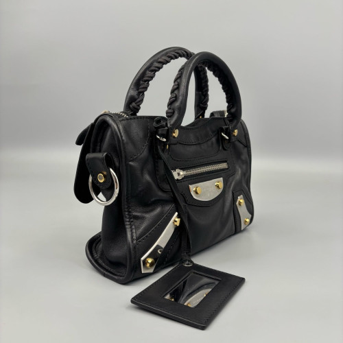 Balenciaga Mini City Calfskin Black