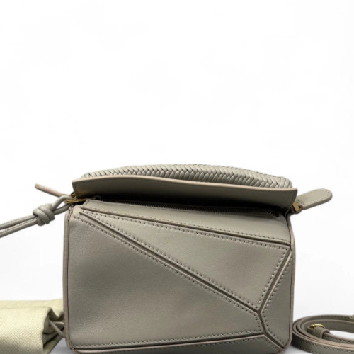Loewe Mini Puzzle Calfskin Light Grey Loewe Mini Puzzle Calfskin Light Grey