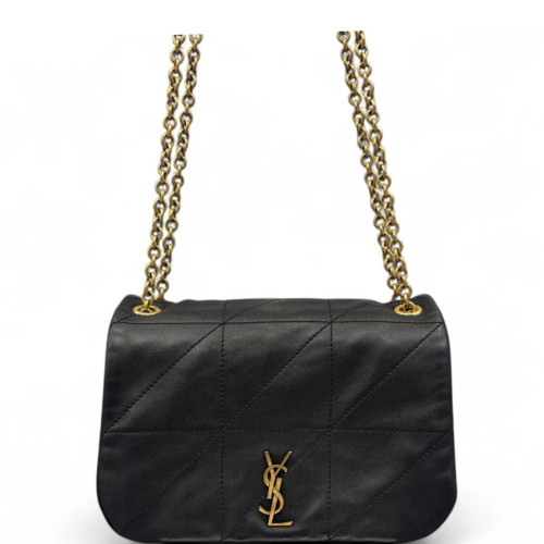 Yves Saint Laurent Shoulder Bag Lambskin Black