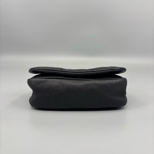 Yves Saint Laurent Shoulder Bag Lambskin Black