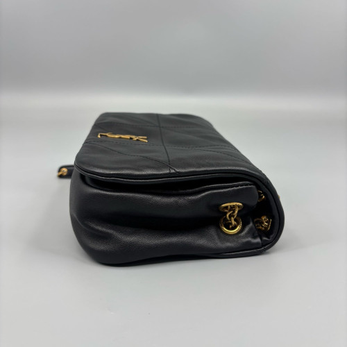 Yves Saint Laurent Shoulder Bag Lambskin Black