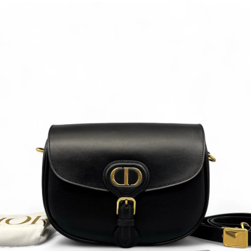 Dior Small Bobby Flap Dior Gravity Leather Black