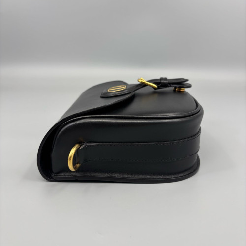 Dior Small Bobby Flap Dior Gravity Leather Black