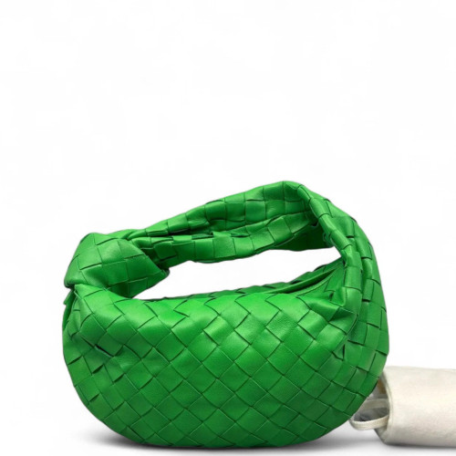 Bottega Veneta Mini Jodie Calfskin Intrecciato Green