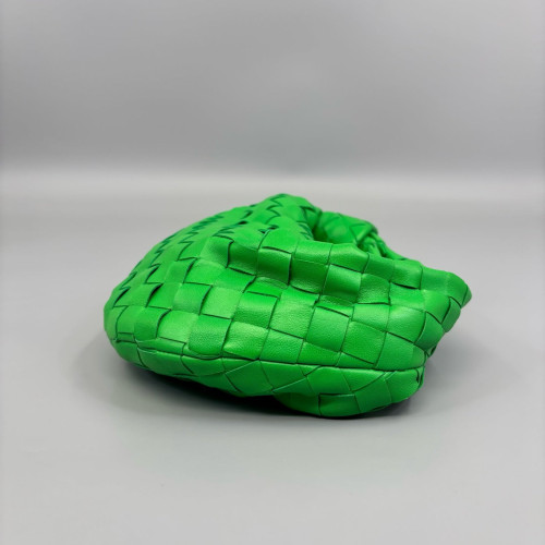 Bottega Veneta Mini Jodie Calfskin Intrecciato Green
