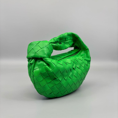 Bottega Veneta Mini Jodie Calfskin Intrecciato Green