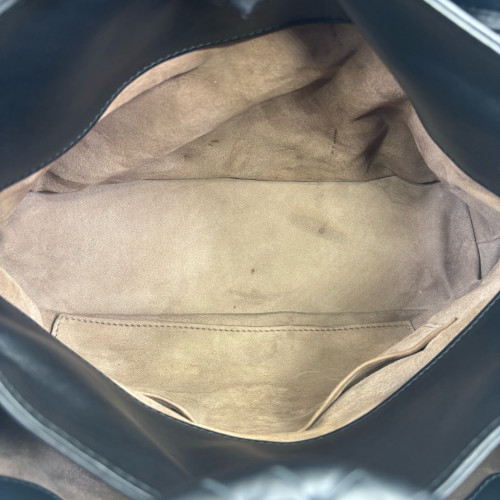 Bottega Veneta Small Roma Tote Bag Calfskin Intrecciato Black