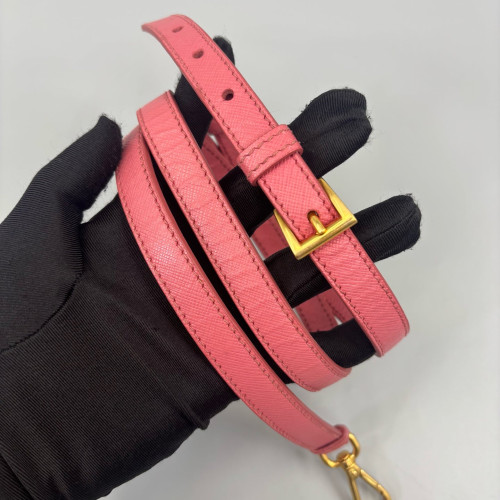 Prada Small Galleria Double Zip Tote Calfskin Pink