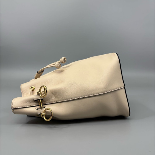 Fendi Small Mon Tresor Bucket Calfskin Beige