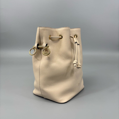 Fendi Small Mon Tresor Bucket Calfskin Beige