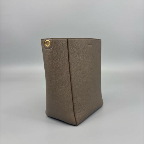 Celine Small Balloon Bucket Grained Calfskin Grey