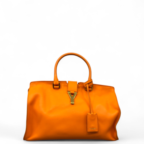 Yves Saint Laurent Medium Cabas Chyc Calfskin Orange