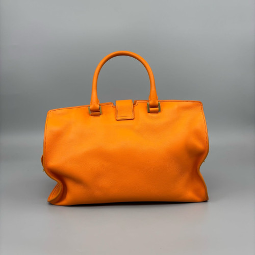 Yves Saint Laurent Medium Cabas Chyc Calfskin Orange