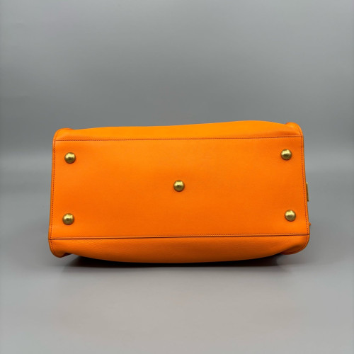Yves Saint Laurent Medium Cabas Chyc Calfskin Orange