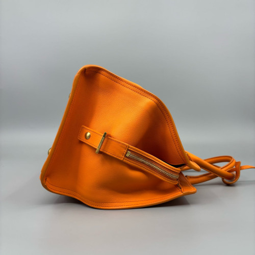 Yves Saint Laurent Medium Cabas Chyc Calfskin Orange