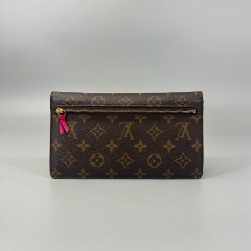 Louis Vuitton Continental Wallet Monogram Brown Blue White