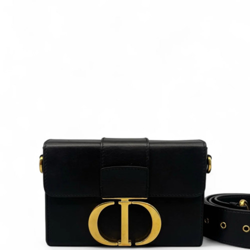Dior 30 Montaigne Mini Box Bag Calfskin Black Dior 30 Montaigne Mini Box Bag Calfskin Black