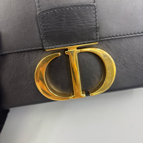 Dior 30 Montaigne Mini Box Bag Calfskin Black Dior 30 Montaigne Mini Box Bag Calfskin Black