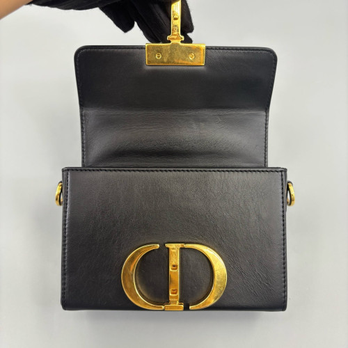 Dior 30 Montaigne Mini Box Bag Calfskin Black Dior 30 Montaigne Mini Box Bag Calfskin Black