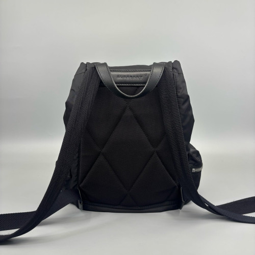 Burberry Medium Rucksack Backpack Nylon Calfskin Black Burberry Medium Rucksack Backpack Nylon Calfskin Black