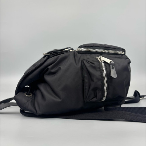 Burberry Medium Rucksack Backpack Nylon Calfskin Black Burberry Medium Rucksack Backpack Nylon Calfskin Black