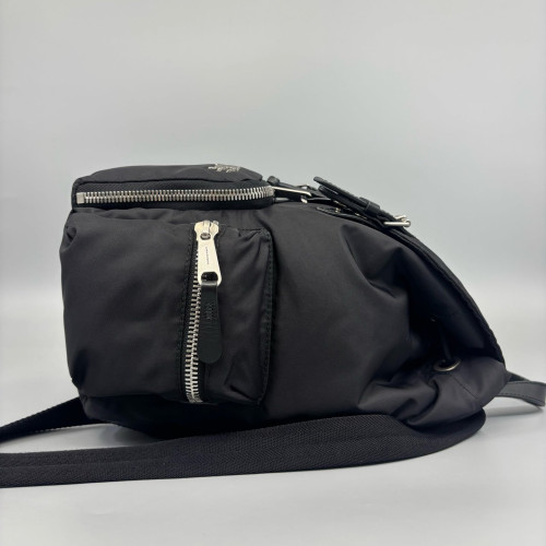 Burberry Medium Rucksack Backpack Nylon Calfskin Black Burberry Medium Rucksack Backpack Nylon Calfskin Black